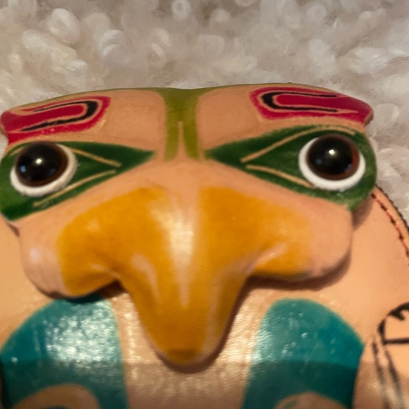 Aboriginal leather change wristlet - Picture 5 of 8